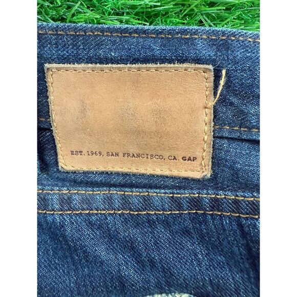 GAP Men Straight Fit Jeans Blue Denim Size 40x30 Classic 100% Cotton Casual - Picture 4 of 12